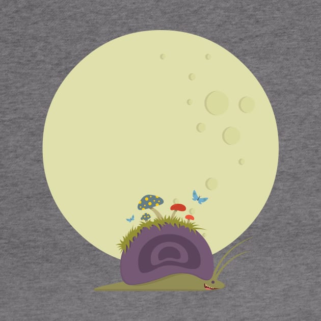 Moon and snail. by machinegunpunker